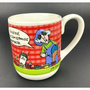 Hallmark 3D Maxine Coffee Mug Cup 16 oz Ceramic I Baked Its a Christmas Miracle